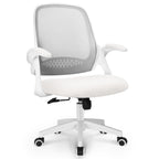 NEO CHAIR Office Desk Chair, Ergonomic Mesh with Flip-Up Armrests, Ivory