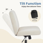 DUMOS Criss Cross Chair, Cross Legged Vanity Chair, Home Office