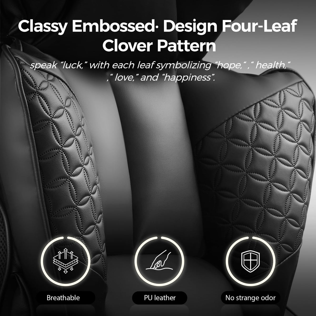 COMHOMA Big and Tall Office Chair Heavy Duty Wide Ergonomic Gaming Chair with Deluxe Embossing Designed Leather with Foot Rest, 145°Reclining Adjustable Armrests Pocket Spring Back Support and Pillow