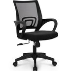 NEO CHAIR Office Computer Chair Ergonomic Mid-Back Mesh Desk Chair, Black