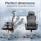 CLOUVOU Ergonomic Office Chair Comfy [#1 in Tests]