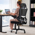 TRALT Office Chair Ergonomic Desk Chair with Lumbar Support Black, 1