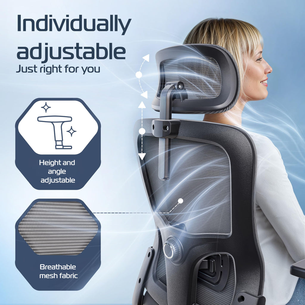 CLOUVOU Ergonomic Office Chair Comfy [#1 in Tests]